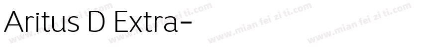 Aritus D Extra字体转换